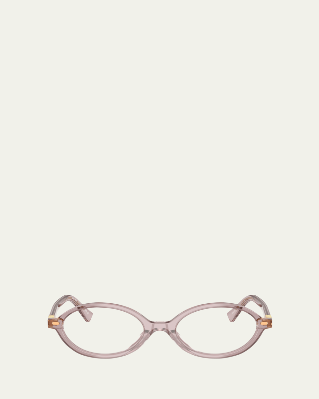 MU 01XV Oval Acetate and Plastic Optical Glasses